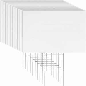 Plastic Yard Sign with Metal Stakes